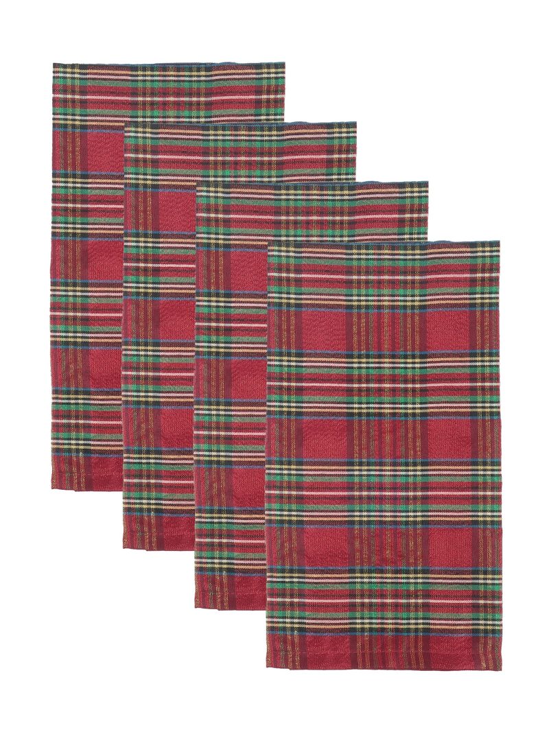 Holiday Nouveau Dazzle Dinner Napkins - Set Of 4